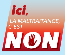 Logo : Ici, la maltraitance, c'est NON